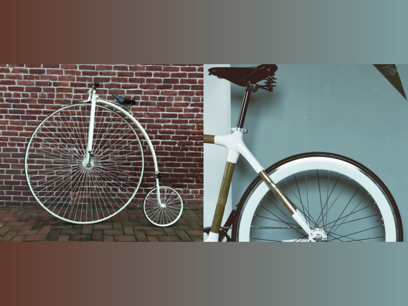 These two very different bicycles visually illustrate the concept of model drift.