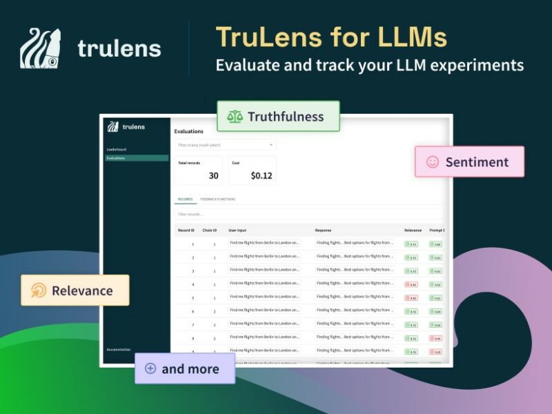 Evaluate and Track LLM Experiments with TruLens