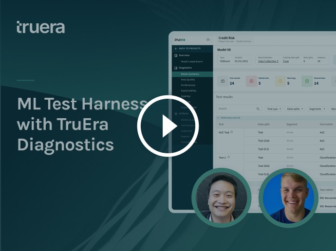 ml test harness with truera diagnostics