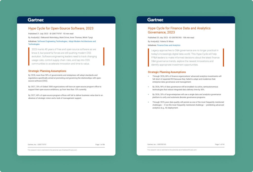 TruEra has been recognized as a representative vendor for AI monitoring, testing, governance, and Responsible AI in Gartner reports spanning multiple industries this year.